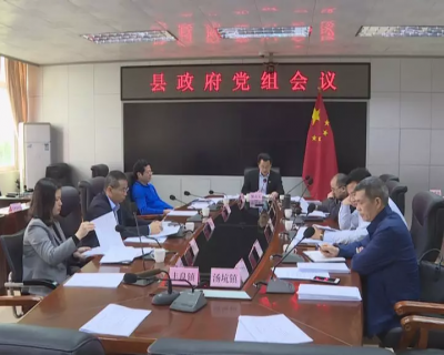 廖茂忠主持召开丰顺县政府党组会议