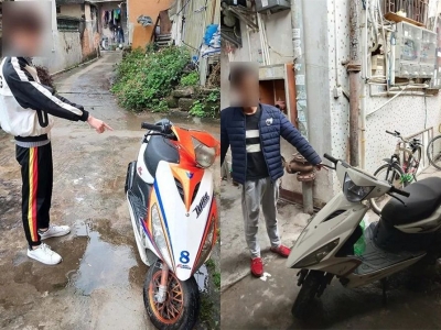 两青年梅城偷摩托车，还未出手“变钱”便被抓了