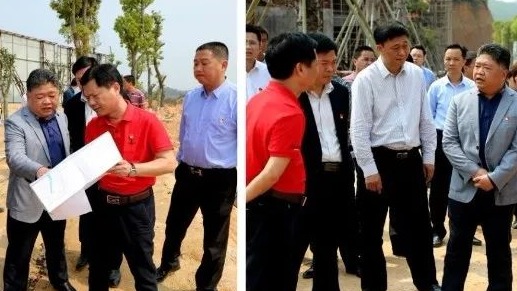 五华县委书记吴晖率队到梅林镇南沣山旅游景区调研