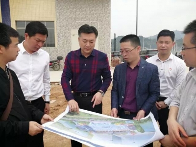 熊锋松到高陂调研青花瓷广场和广州海珠（大埔）产业转移工业园园区规划建设工作