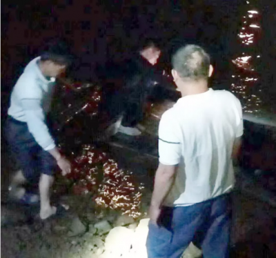 蕉岭一女孩深夜落水喊了一声“救命”，“大侠”立即开启紧急救援