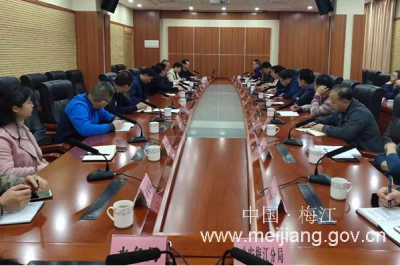 梅江区召开创建国家卫生镇工作推进会