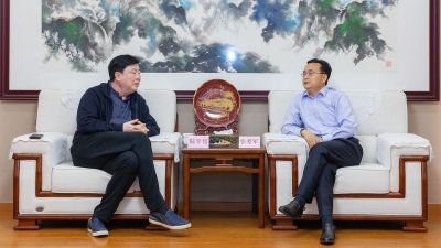 陈敏张爱军等会见伟光汇通文化旅游集团考察组