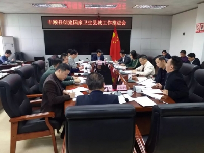 廖茂忠主持召开创建国家卫生县城工作推进会