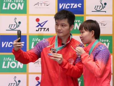 点赞！中国队包揽乒乓球亚洲杯男女单冠亚军