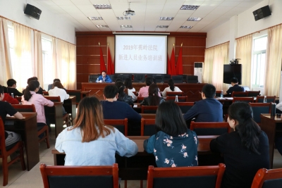 努力锻造过硬法院队伍，蕉岭法院开展新进人员业务培训