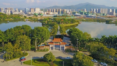 梅州V视丨水清景美！360°带你领略梅城剑英公园风采