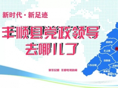 丰顺县党政领导去哪儿了，来看看他们上个月在忙什么？