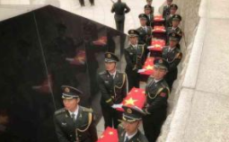第六批在韩中国人民志愿军烈士遗骸在沈阳安葬
