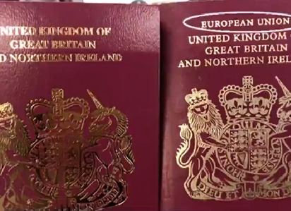 英国开始签发封面没有“欧洲联盟”字样的护照