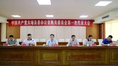 中共大埔县委办公室机关委员会成立