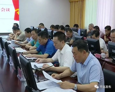平远政府召开党组（扩大）会议，传达学习相关精神