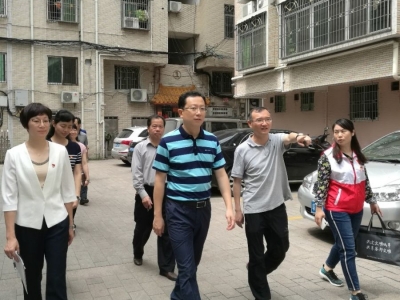 杜敏琪到梅江区城北镇督导创文工作