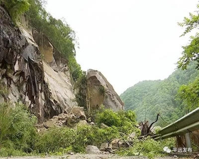 注意绕行！国道G358平远差干湍溪段大型塌方