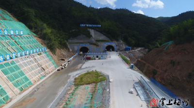 大潮高速TJ4标项目主线往支线通道打通，进入交会施工阶段