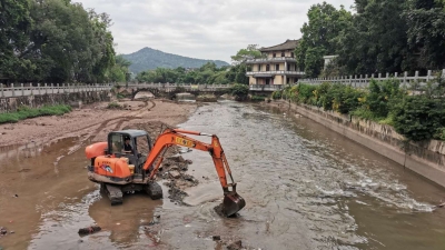 梅城黄塘河周溪河开启清淤整治，将设置水下草原和景观节点