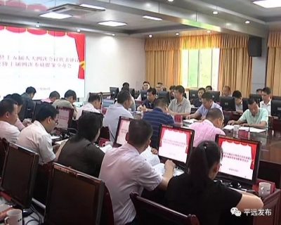 平远县政府召开人大议案和委员提案交办会