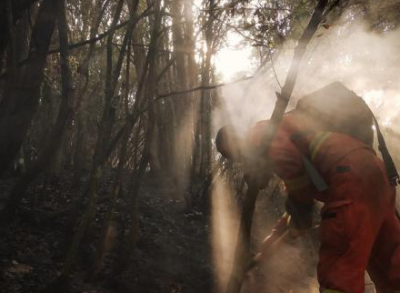 云南安宁山火明火已被扑灭 过火面积达1300余亩