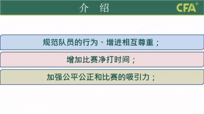 足球竞赛规则改了，中国明日起正式执行新规