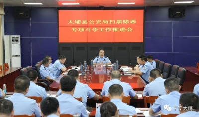 大埔公安扎实推进扫黑除恶专项斗争