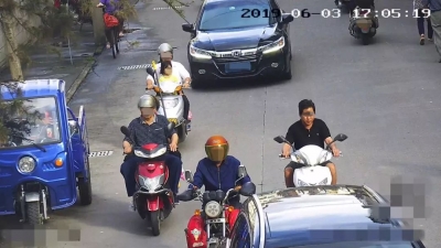 不戴头盔，超员！蕉岭第十四批摩托车交通违法人员曝光