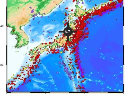 日本近海发生6.7级地震可能引发局地海啸，但对我国无影响