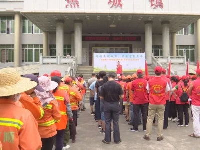 志愿者添彩“创文”！蕉岭县蕉城镇开展志愿服务活动