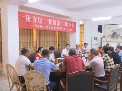 刘彩波到长潭镇人大代表联络室开展“更好发挥人大代表作用”主题活动