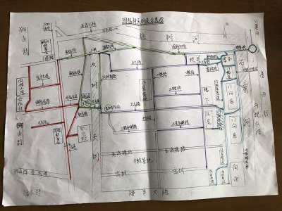村委会手绘“村道示意图”，“挂图作战”！蕉岭新铺镇同福村村貌大变样