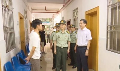 杨芝春到蕉岭督导检查征兵体检工作