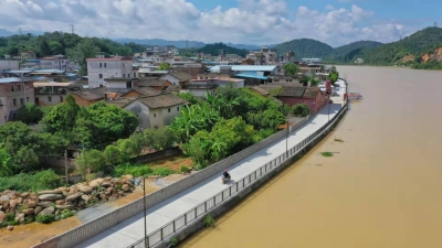 又添一休闲好去处！梅江区长沙镇沿河改造工程示范段完工