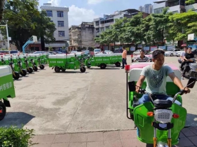 百辆“小绿车”亮相五华河东镇！整洁的环境靠它了