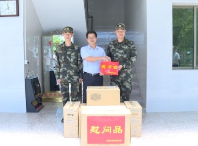 廖茂忠率队开展“八一”拥军慰问活动