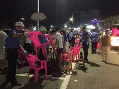 梅县多部门联合出动！华侨城广场占道经营现象被整治