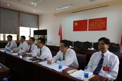 朱汉东参加县委十二届八次全会分组讨论