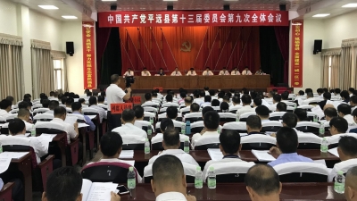 中共平远县委十三届九次全会召开  宋才华作全会报告