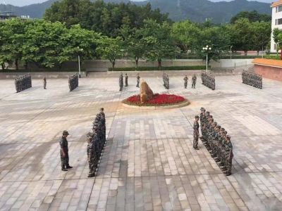 “一！二！三！四！”役前训练，整齐口号声响彻训练场