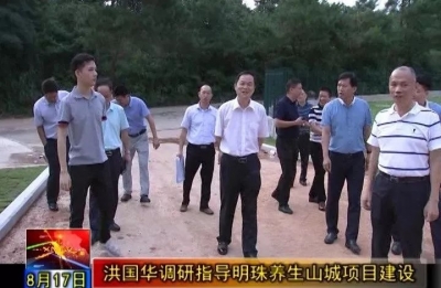 洪国华到明珠养生山城调研：做好服务工作确保项目如期完成