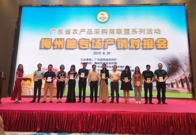现场领“绿卡”！多家知名企业参加梅州柚专场产销对接会