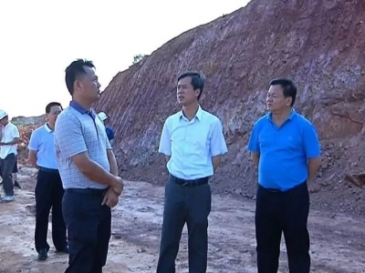 市督导组到平远督导国省道重点项目建设工作