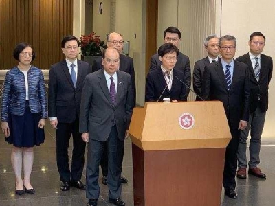林郑月娥：一连串极端暴力事件将香港推向危险境地
