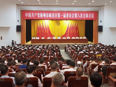 梅县区委一届八次全会召开：融入大湾区 振兴正当时
