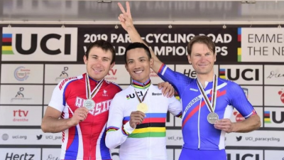 2019年世界残疾人公路自行车锦标赛  这位夺金的“90后”小哥来自梅州... 