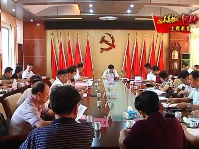 平远县领导开展“不忘初心、牢记使命”主题教育集中学习研讨