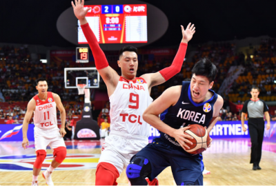 赢了！篮球世界杯排位赛 中国男篮战胜韩国队