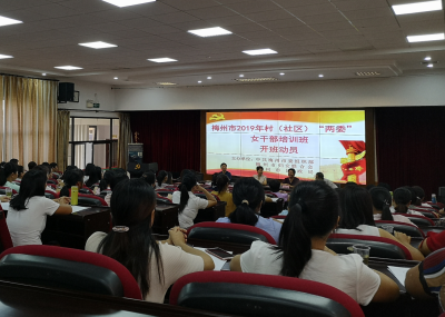 梅州举行2019年村（社区）“两委”女干部培训