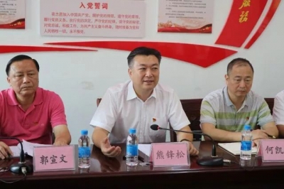 熊锋松到高陂镇开展“不忘初心 牢记使命”主题教育活动