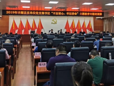 丰顺举办主题教育县直单位党支部书记培训班
