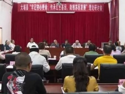 大埔举办“牢记初心使命、传承红色基因、助推苏区发展”理论研讨会