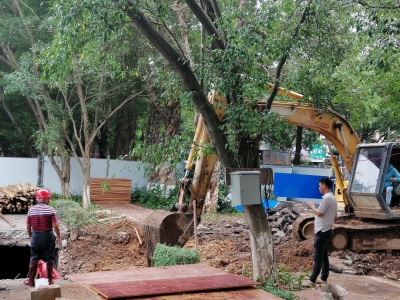 梅城江北虹桥头的内涝问题将得到解决！入湖改造动工